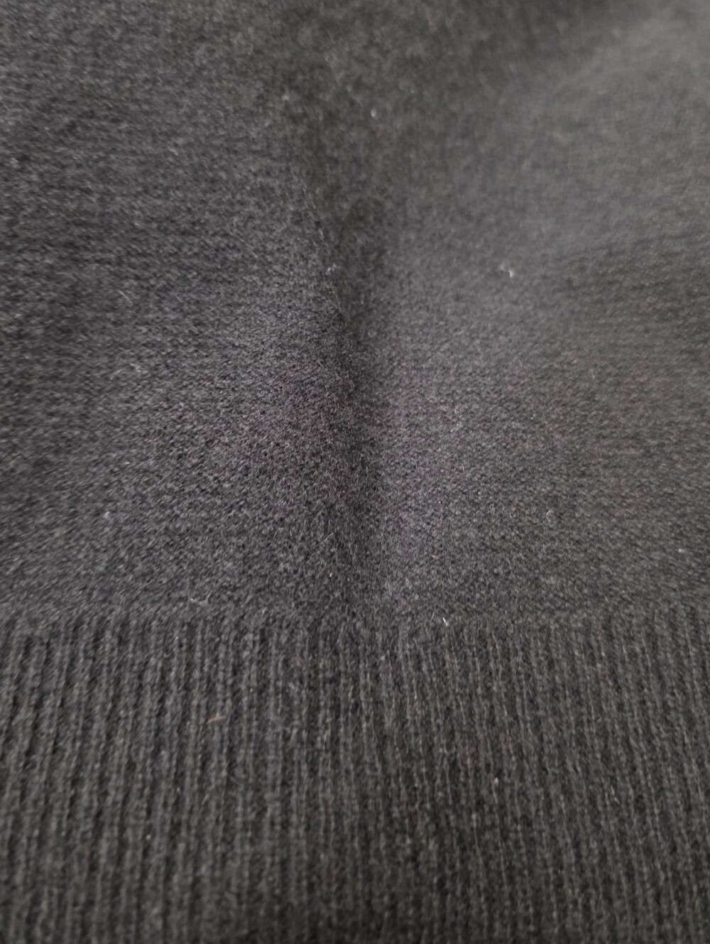 Lauren Ralph Lauren 100% Cashmere Black Open Front Long Cardigan Large - Picture 10 of 10